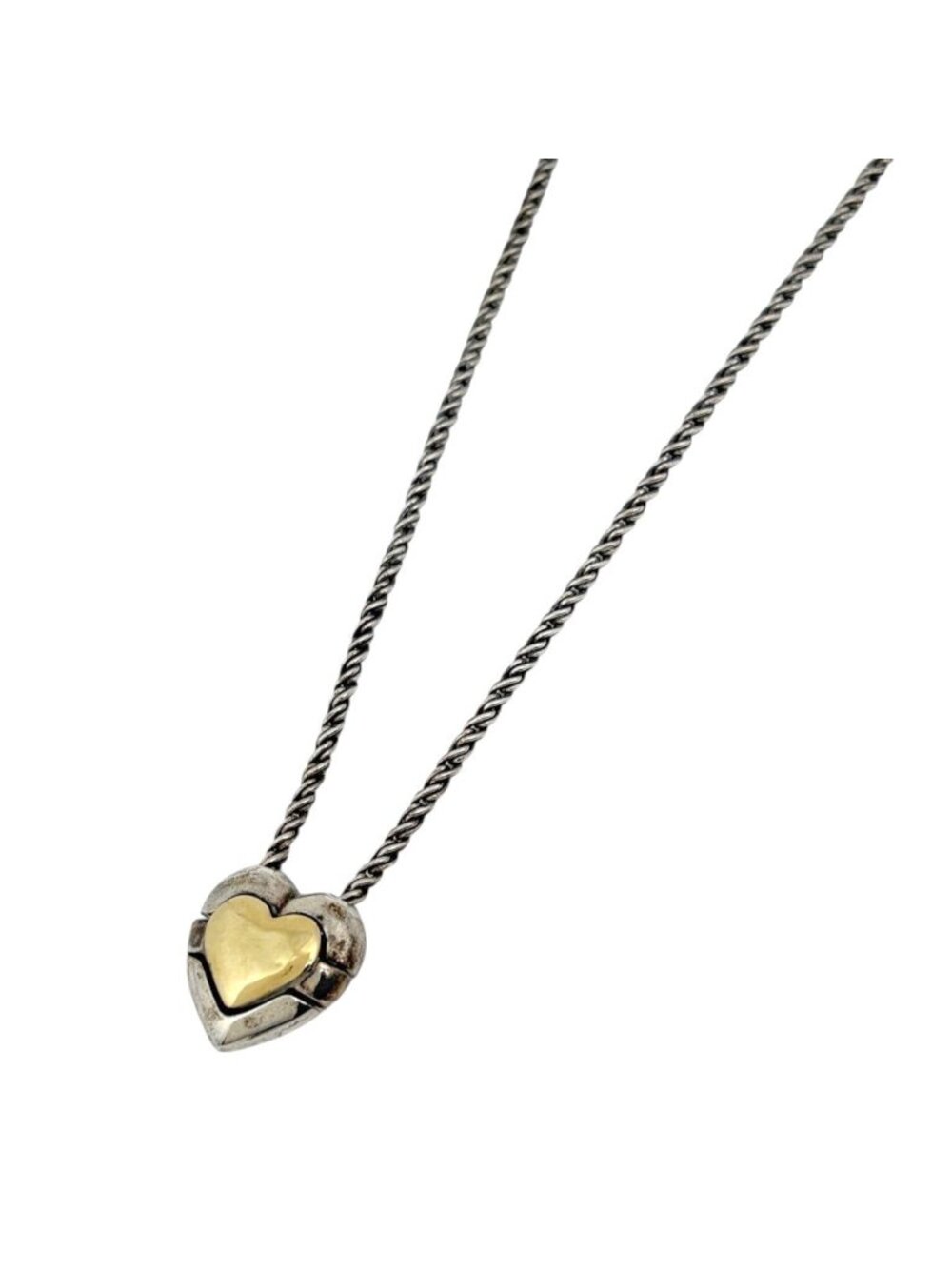 Tiffany & Co Necklace Puzzleheart 925 Sterling Silver Gold